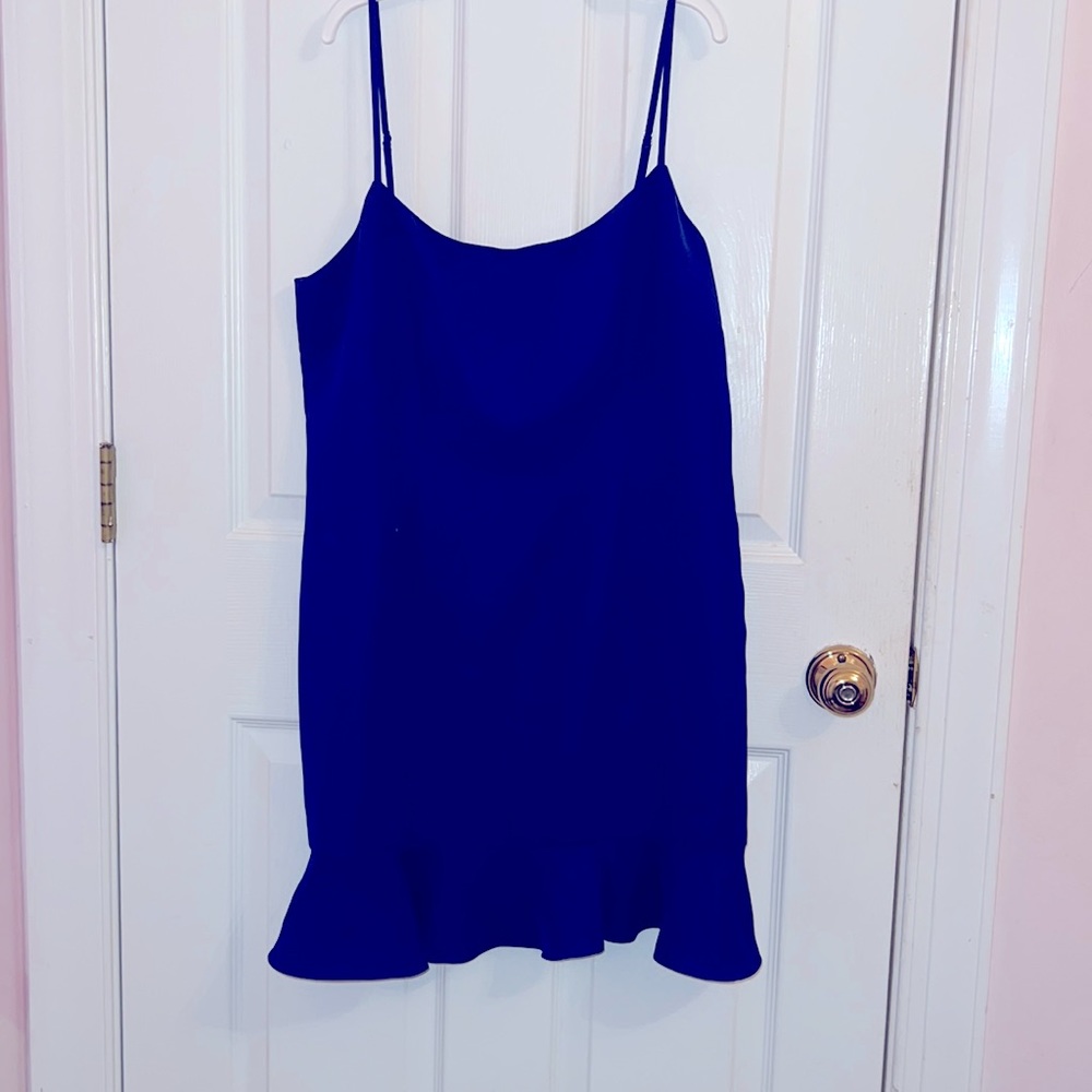 Lovers+Friends Teddy Mini Dress in Cobalt. Size L